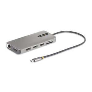 StarTech.com}`|[gA_v^[/USB-Cڑ/gvj^[/2x4K60Hz+1x4K30HzHDMI&DisplayPort/100WUSBPDpXX[/4xUSB-A/C[Tlbg/SD&Micro