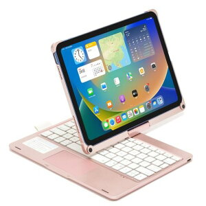 360�x��] 2022 iPad ��10���� 10.9�C���`/ 2025 iPad ��11���� (A16 �A11�C���`) �L�[�{�[�h�P�[�X �^�b�`�p�b�h �o�b�N���C�g�t�� �܂肽���� �A�C�p�b�h10 �L�[�{�[�h �J�o�[ ��̌^ �g���b�N�p�b�c