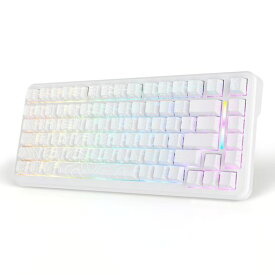 MAMBASNAKEM82HEラピットトリガーゲーミングキーボードメカニカル有線75%Type-CコンパクトRT0.1mm8000hzRGBバックライトUSB磁気スイッチキーボード82キー0.125msディレイダブル