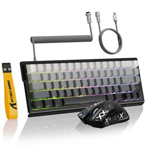 MAMBASNAKE X ATTACK SHARK�y X68HE & R1�z���s�b�h�g���K�[ �L�[�{�[�h �L��8KHZ �Q�[�~���O �L�[�{�[�h �����\�ȃA�N�`���G�[�V�������� RT0.01mm �R���p�N�g66�L�[ PBT�����X�^�C���L�[�L���b�v RGB