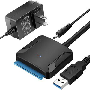 sata usb �ϊ��P�[�u�� SATA USB�ϊ��A�_�v�^�[ 3.5�C���` 6TB ���� HDD �n�[�h�f�B�X�N 2.5�C���` 18TB HDD SSD USB3.0�ڑ� �d���A�_�v�^�[�t�� UASP�Ή� 6Gbps�]�����x