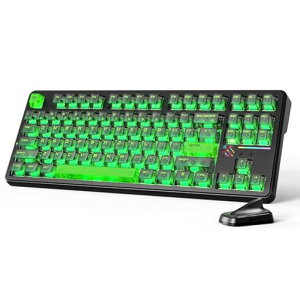ATTACK SHARK X87ULTRA ���J�j�J���L�[�{�[�h ���C�����X �Q�[�~���O�L�[�{�[�h �O���[�h�ڑ�(Bluetooth/2.4GHz/�L��)8000Hz 0.125ms����x�� �z�b�g�X���b�v�Ή� �J�X�^�����j�A�� Gasket�\��
