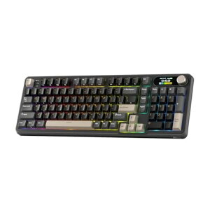 RK ROYAL KLUDGE S98 ���J�j�J���L�[�{�[�h�A�X�}�[�g�f�B�X�v���C����уm�u�t���A�g�b�v�}�E���g 96% ���C�����X���J�j�J���L�[�{�[�h BT/2.4G/USB-C�A�z�b�g�X���b�v�\�A�\�t�g�E�F�A�T�|�[�c