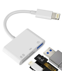 iPhoneSDJ[h[_[A_v^[(4in1)LightningϊUSB3.0Micro