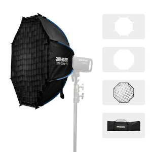 amaranOctaDome90|90cm��^���p�`�\�t�g�{�b�N�X|Bowens�}�E���g�Ή�|���L�͈͂ɏ_�炩���ψ�ȏƖ�|���U�ݒu�A�g�їp�o�b�O�t��
