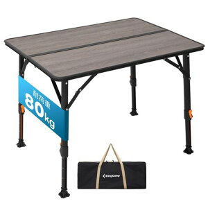 KingCamp�A�E�g�h�A�e�[�u���L�����v�܂肽���ݖ��i�K��������2-4�l�p�ω׏d80kg��Z����K���X�@�ۃ{�[�h�V���j���[�A���ȒP�ݒu�y�ʎ����^�ѕ֗����萫�_�C�j���O�e�[�u���o�[�x�L���c