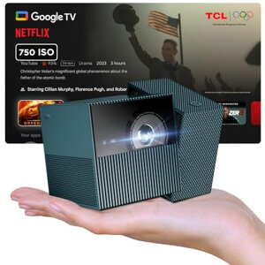 TCLPlayCube750ISO1080PFHDDLP�v���W�F�N�^�[/Netflix�F��/GoogleTV�|�[�^�u���v���W�F�N�^�[/���[����/4K�Ή�/����66Wh�o�b�e���[�ōő�3���ԍĐ��\/�ő�150�C���`�X�N���[��/
