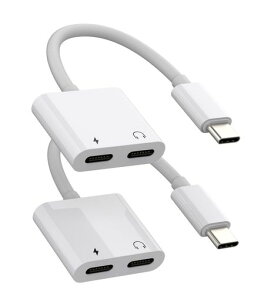 �f���A��USB�]C�C���z���A�_�v�^�[(2�Z�b�g)2in1 DAC Type�]C�W���b�N�[�d�h���O���AThunderbolt 4�R�[�h�t���A�Ή�Samsung �Ή�iPhone 15 Pro Max Plus �Ή�iPad Pro Air�Ή�