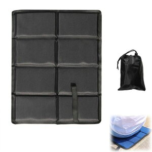 MHSKNHW折りたたみ座布団ブラックポータブルクッション防水軽量コンパクトアウトドアスポーツ観戦キャンプ登山花見ピクニック旅行に最適