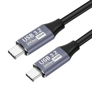 USB-CtoUSB-C�P�[�u��0.5M���}���[�d240WPD�Ή�20Gbps�����f�[�^�]��4K/60Hz�Ή����ϋv�i�C����iPad/MacBook/Windows�e��/Galaxy/Pixel�Ȃ�Android�e��