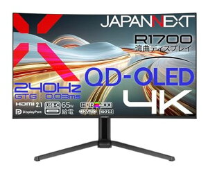 JAPANNEXT 31.5�C���` �ʎq�h�b�g�L�@EL�p�l��(QD-OLED)���� 240Hz/0.03ms(GTG:OD��) 4K(3840x2160)�𑜓x �p�ȃQ�[�~���O���j�^�[ JN-QOLC315G240U-HSC6 HDMI DP(DSC)