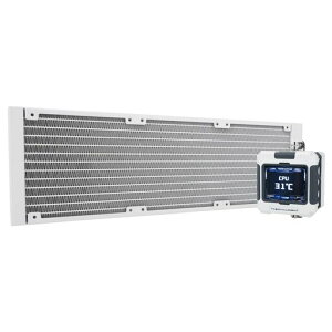ThermalrightFW360白色X-360mmAIOCPU液体冷却器、解像度320*240のIPSLCD画面、AM4/AM5/IntelLGA1700/1851、画像の「2.4インチ」磁気吸収LCD画面-白色、CPU水冷却器に適用