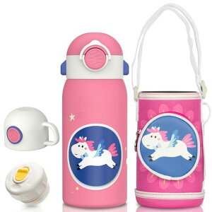 Fjbottle600ml�q������2WAY�X�g���[�����^�b�`�����݃L�b�Y�{�g���ۉ��ۗ�R��Ȃ��܂ق��т�R�b�v�t�����[�J�o�[�t���}�O�{�g���ۈ牀�ʊw�������s�v���[���g�s���N