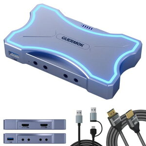 Guermok4K60FPS&1080P240FPSHDMILv`J[h(Xg[~Op)AUSB3.0USB-C/AA4K30pXX[A3.5mmI[fBI͂ƃ}CNo͑ΉBSwitch2/1APS5/4AQuest