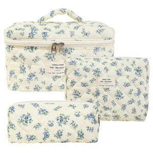 Olesew化粧ポーチ3点セットメイクポーチコスメポーチ化粧道具洗面用具ポーチ便携式化粧ポーチ軽量トラベルポーチ持ち運びブラシケース付き多機能おしゃれ小物入れバッグインバッグ機…