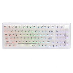 OUSEITECH EWEADN V99 �Q�[�~���O�L�[�{�[�h ���J�j�J�� �������L�[�{�[�h �������L�[�L���b�v 98�L�[ ���C�����X �z�b�g�X���b�v�Ή� RGB�o�b�N���C�g BT5.0/2.4G/USB-C �K�X�P�b�g����