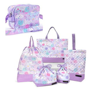 COLORFULCANDYSTYLE入園入学6点セットレッスンバッグシューズケース巾着体操服袋お弁当袋コップ袋小物入れ通園バッグユニコーンファンタジー女の子かわいいNU504100