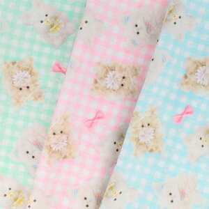 KIYOHARAimaDOKI生地ふわふわベビーリボン45cm巾x1mカットPピンク巾着大&巾着小が作れるレシピQRコード付きIMAF-22C