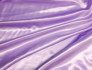 丸信商事生地サテン無地ポリエステル100%約116cm幅x1mカットcol.36ライトパープル1000手芸・ハンドメイド用品