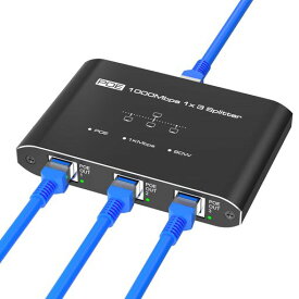 PoE ハブ LAN ハブ 1入力3出力 PoE対応機器を3台同時に動作可能 スイッチングHub 4ポート