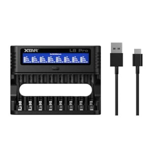 XTAR L8 Pro �[�d�� 8�{�����[�d LCD�t���t�� 1.5V �P3 �P4 ���`�E���d�r��1.2V AA/AAA �j�b�P�����f�d�r�Ή�