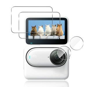�y2+2���Z�b�g�z �Ή� Insta360 Go 3S �K���X�t�B���� (2��) + �J�����t�B���� (2��) �y���{���f�ވ��Ɏq���z �p Insta360 Go3S �����K���X �t�� �ی�t�B���� �d�x9H �ϏՌ� ��U�h�~ �w��h�~ �S�ʕہc
