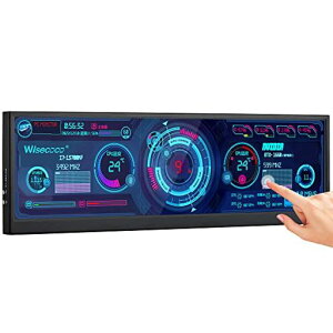 wisecoco 12.6 �C���` ���o�C�����j�^�[ NV126B5M-N41 FHD IPS 1920x515 10�_�^�b�`�p�l������ �������j�^�[ �~�jHDMI���� LCD�f�B�X�v���C PC CPU RAM HDD�f�[�^�\�� �c����] �X�s�[�J�[����