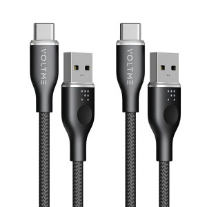 �y2�{�Z�b�g�zVOLTMEUSBTypeC�P�[�u�����ϋv�i�C����USB-C2.0�P�[�u��QuickCharge3.0/2.0�Ή�56K���W�X�^�����f�[�^�]���}���[�d�^�C�vc�P�[�u��XperiaXZXZ2�AS9