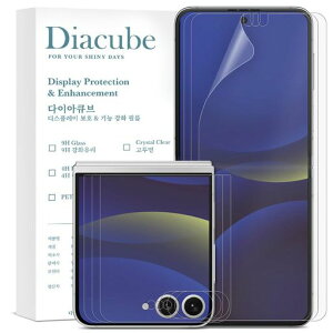 �y6���Z�b�g�zDIACUBE Galaxy Z Flip 7 �p ������w��h�~�ی�t�B����, �t�����p 3��+�t�����g��ʗp 3��,[�A���`�O���A][�w��h�~][���ȉ񕜋@�\][�K�C�h�c�[���ȒP��t��]
