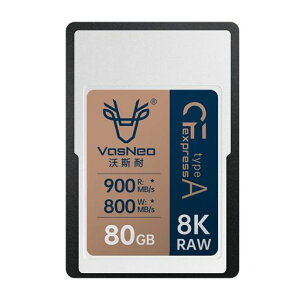 VosNeo80GBCFexpressTypeA[J[hőǂݎ葬x900MB/ső发ݑx800MB/s8KRAWrfIΉ