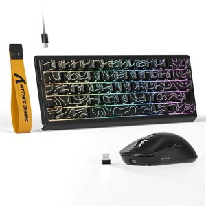 ATTACK SHARK�y X68HE & X3�z���s�b�h�g���K�[ �L�[�{�[�h �������� �L��8KHZ �Q�[�~���O �L�[�{�[�h �}�E�X�Z�b�g �����\�ȃA�N�`���G�[�V�������� RT0.01mm TKL �R���p�N�g66�L�[ �Q�[�~���O�p