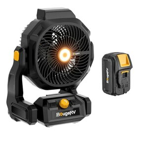 �y�n�C�p���[�����zBougeRV�[�d���L�����v��@ �ő�7.5m/s���� �O��210�x�p�x���� 15���ԘA���ғ� ���E���o�b�e���[���� 8Ah��e�ʃo�b�e���[ ���P�xLED���C�g �yAC/�o�b�e���[2WAY�Ή��z