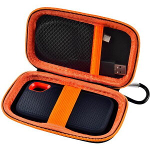 SanDisk Extreme Portable SSD & Extreme PRO�p SSD�P�[�X �J���r�i�t���n�[�h�V�F���ی�X�g���[�W�o�b�O 1TB 2TB 4TB 8TB �O�t���\���b�h�X�e�[�g�h���C�u�Ή� �o���p(�I�����W)