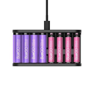 LIMETA R8AIR �d�r�[�d�� �P3�`�E�P4�`�Ή� 8�{�����[�d USB-C�}���[�d 8�X���b�g�Ɨ����� LED�\�� �j�b�P�����f�E�j�J�h�Ή�