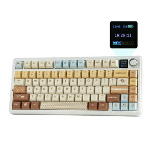 EPOMAKER X Aula F75 MAX ���C�����X���J�j�J���L�[�{�[�hTFT�X�N���[���ƃm�u�t�� 75% US�z��̃K�X�P�b�g�L�[�{�[�h