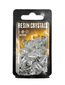 グリーンスタッフワールドクリアーレジン製クリスタル透明ミディアムサイズ50個入ジオラマ素材GSWD-2538