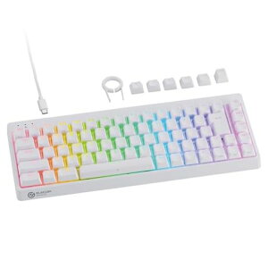 �G���R�� ���s�b�h�g���K�[ �Q�[�~���O�L�[�{�[�h V custom VK600A �L�� ���E�� ���C���A�i���O���m�X�C�b�`���� �e���L�[���X 65%�T�C�Y �z���C�g TK-VK600AWH