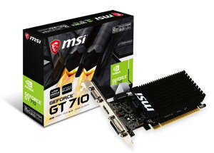 MSI �t�@�����X�E���[�v���t�@�C���Ή� GeForce GT 710 �O���t�B�b�N�X�J�[�h ������2GB���f�� GT 710 2GD3H LP