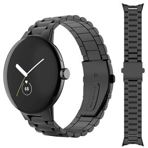 [Miimall] �Ή�Google Pixel Watch��p �o���h �X�e�����X Google �O�[�O��Pixel Watch�����̌����o���h ���� �����X�e�����X�o���h ���߉\ �r�W�l�X�� Pixel Watch�����o���h(�u���b�N)