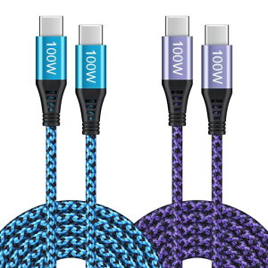 100W USB Type C �P�[�u�� �y2�{�Z�b�g&1.83m�z PD iPhone 16 �^�C�vc �P�[�u�� �X�}�z�[�d�P�[�u�� �}���[�d Android�P�[�u�� �����[�d USB�R�[�h �f�[�^�]�� �f���h�~ ���ϋv�i�C���� MacBook