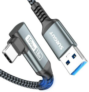SUNGUY USB Type C �P�[�u�� L�� 0.5M USB3.1 Gen2 10Gbps �f�[�^�]�� �^�C�v c �P�[�u��USB-A to USB-C 3A�����[�d Android Auto�Ή� �i�C�����҂� ���ϋv�� Galaxy S22