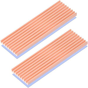 Raonlla 2���Z�b�g ���� M.2 SSD �q�[�g�V���N 1.5mm ���^ �m�[�g�p�\�R�� �~�jPC 2280 NVMe M2 SSD �ȂǗp m.2 �q�[�g�V���N 70*21*1.5mm