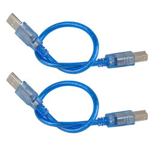 DIYmallUSB2.0�P�[�u��30cm/11.8�C���`�t���L�V�u��USB�P�[�u��Arduino2560R3�v�����^�[�p2�{