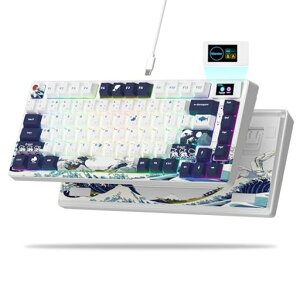 �L�[�{�[�h�L�� Womier S-K80 75% ���J�j�J���Q�[�~���O�L�[�{�[�h�A�z�b�g�X���b�v�\�A�K�X�P�b�g�}�E���g�ARGB�A�����ς݃X�^�r���C�U�[�A�J���[�}���`���f�B�A�f�B�X�v���C�t���AMac/Wi�c