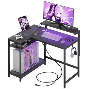 �y���j�^�[��1�t���E�I�������߁E���E�ݒu�\�zLunarLight PC�p�\�R���f�X�N ��110x���s��80x����72cm �e�����[�N L�^�f�X�N�E���E�g�݊������R ���j�^�[��̍���7�i�K����(12~36cm�Ή�)�E�c