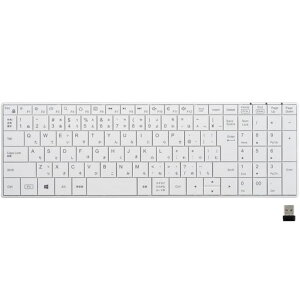 �o�b�t�@���[2.4GHz�����R���p�N�g�L�[�{�[�hPC/Windows/Mac�Ή������[�g�e�����[�N�ݑ�z���C�gBSKBW335WH