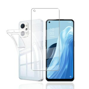 �y1���K���X�t�B����+1��TPU�\�t�g�V�F���z�Ή�OPPO Reno 7A/OPPO Reno 9A �p�� �t�B���� �t���ی�OPPO Reno 9A�p�� �t�B���� �����K���X �d�x9H �����ߗ� �C�A�[�� �w��h�~ ��U�h�~For OPPO Reno
