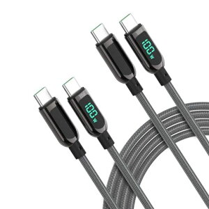 LEDfBXvCϋviCUSB-C&USB-CP[u100WPDΉMacBookPro/AiriPadProiPadAir4GalaxyS20PixelLGΉ(1.2m1.2mD)