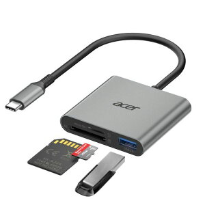 AcerSDJ[h[_[^CvCy3-in-1zUSBCMicroSDJ[h[_[[USB3.0|[g]]OTGAUSBCtoUSBAϊRlN^A_v^[A}EXEL[{[hΉ