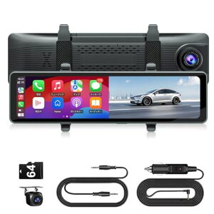 �~���[�^�h���C�u���R�[�_�[[CarPlay&AndroidAuto]�Ή�4K11.26�C���`���ʕ����o�b�N�A��G�Z���T�[�E�n���h���Ή����A�J�����h��&�^��Ή��{�C�X�R���g���[�����y/�ʘb�Ή�Siri/Google
